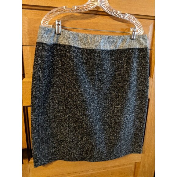 Liz Claiborne Dresses & Skirts - Liz Claiborne Size 14 Skirt Pencil Black Gray Shimmer Bling Lined Womens